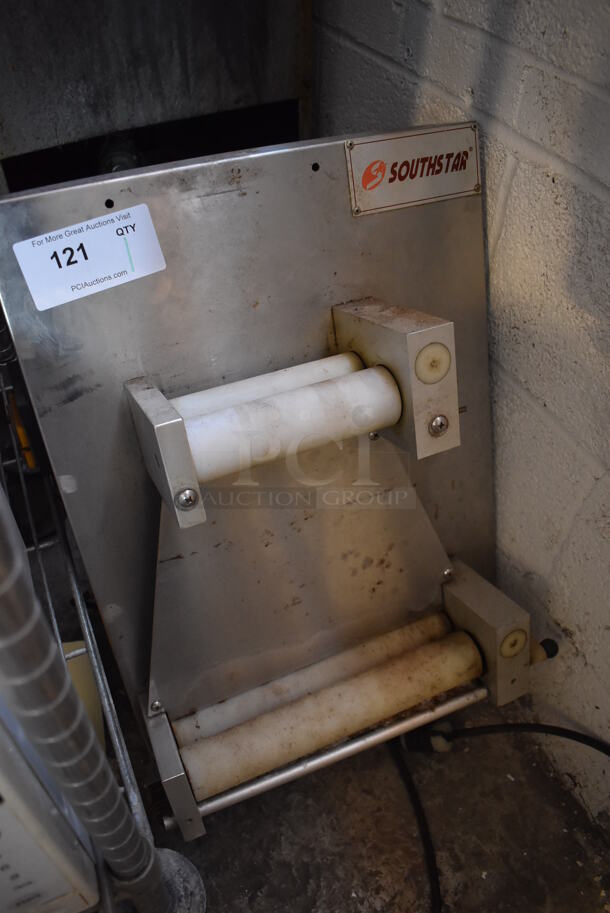 Southstar Stainless Steel Commercial Countertop Dough Sheeter. 115 Volts, 1 Phase. 17x19x26. Tested and Working! - Image 2 of 5