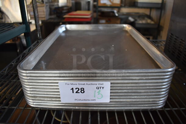 13 Metal Half Size Baking Pans. 13x18x1. 13 Times Your Bid!