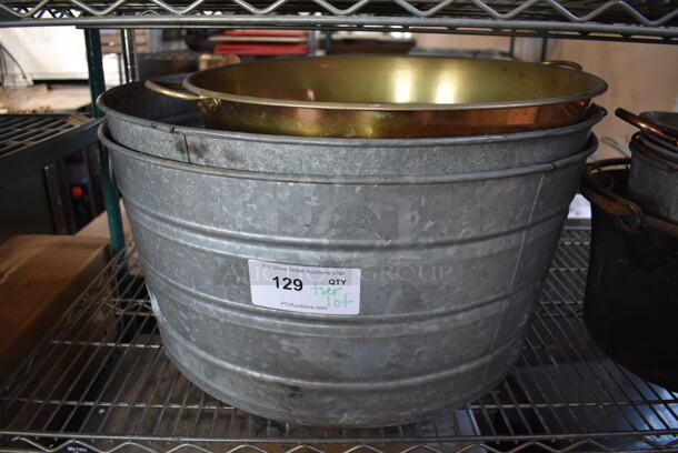 ALL ONE MONEY! Tier Lot of Various Metal Buckets - Image 3 of 4