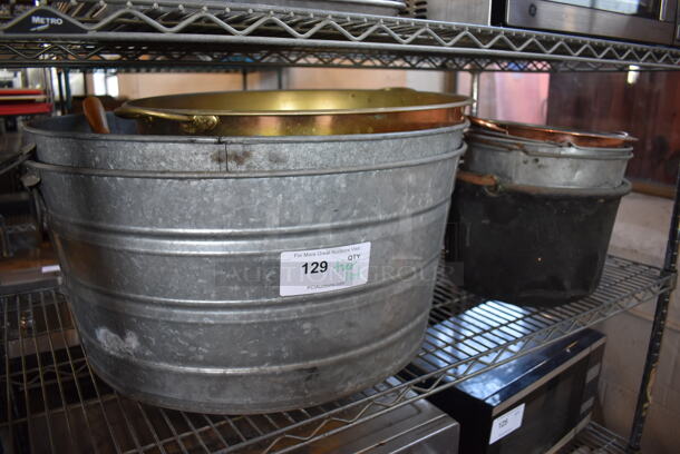 ALL ONE MONEY! Tier Lot of Various Metal Buckets - Image 4 of 4