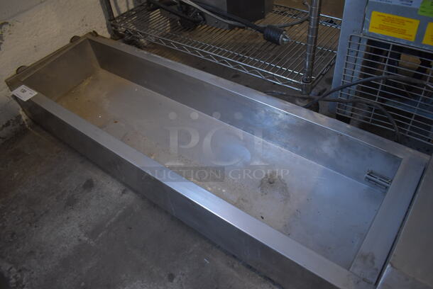 Stainless Steel Commercial Countertop Refrigerated Rail. No Lid. 115 Volts, 1 Phase. 65x16x9. Tested and Working! - Image 3 of 5