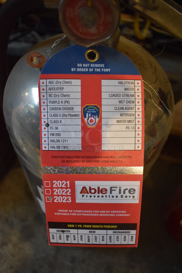 Badger Wet Chemical Fire Extinguisher. 9x8x20. Buyer Must Pick Up - We Will Not Ship This Item.  - Image 3 of 4