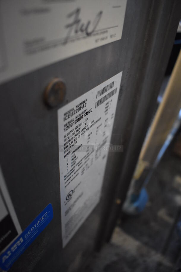 Ice O Matic ICEU220FA2 Metal Commercial Self Contained Undercounter Ice Machine. 115 Volts, 1 Phase. 25x25x39 - Image 6 of 6