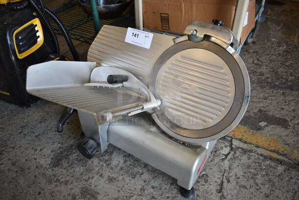 Avantco Stainless Steel Commercial Countertop Meat Slicer w/ Blade Sharpener. 115 Volts, 1 Phase. 24x20x18. Tested and Working! - Image 2 of 6