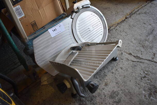 Avantco Stainless Steel Commercial Countertop Meat Slicer w/ Blade Sharpener. 115 Volts, 1 Phase. 24x20x18. Tested and Working! - Image 3 of 6