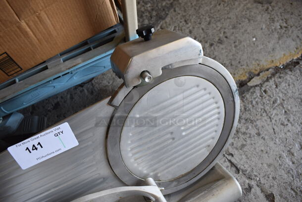 Avantco Stainless Steel Commercial Countertop Meat Slicer w/ Blade Sharpener. 115 Volts, 1 Phase. 24x20x18. Tested and Working! - Image 4 of 6