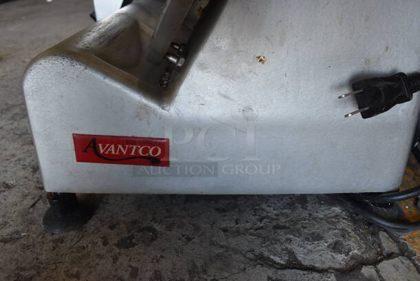 Avantco Stainless Steel Commercial Countertop Meat Slicer w/ Blade Sharpener. 115 Volts, 1 Phase. 24x20x18. Tested and Working! - Image 5 of 6