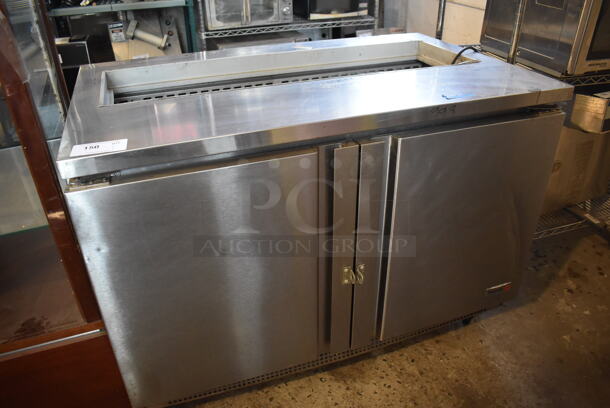 2013 Fagor FST-48-12 Stainless Steel Commercial 2 Door Prep Table. 115 Volts, 1 Phase. 48x30x38. Tested and Working!