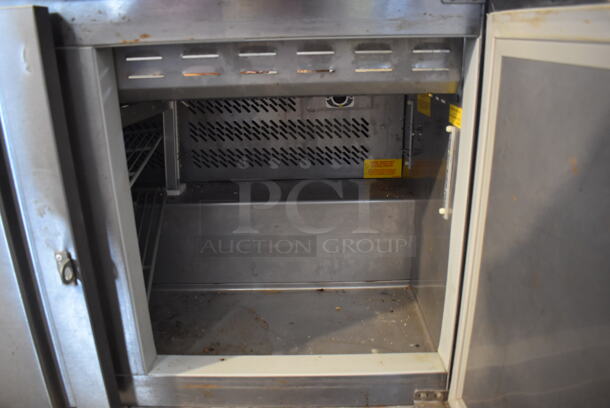 2013 Fagor FST-48-12 Stainless Steel Commercial 2 Door Prep Table. 115 Volts, 1 Phase. 48x30x38. Tested and Working! - Image 3 of 7