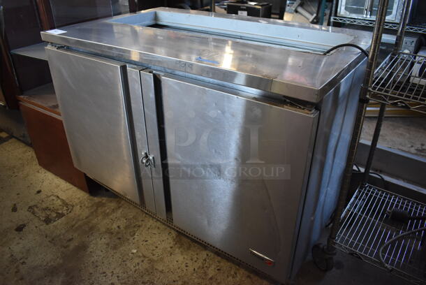 2013 Fagor FST-48-12 Stainless Steel Commercial 2 Door Prep Table. 115 Volts, 1 Phase. 48x30x38. Tested and Working! - Image 6 of 7