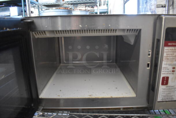 Menumaster Stainless Steel Commercial Countertop Microwave Oven. 115 Volts, 1 Phase. 21x18x15 - Image 5 of 6