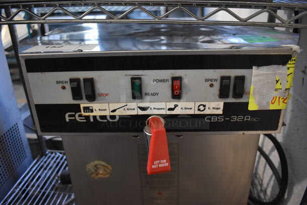 Fetco CBS-32A Stainless Steel Commercial Countertop Dual Coffee Machine w/ Hot Water Dispenser. 120/208-240 Volts, 1 Phase. 19x21x24 - Image 3 of 6