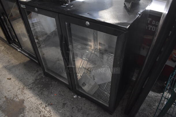 BRAND NEW SCRATCH AND DENT! KoolMore BC-2DSL-BK Metal Commercial Undercounter 2 Door Back Bar Cooler Merchandiser. Doors Are Dented Shut. 115 Volts, 1 Phase. 36x20x35. Tested and Working!