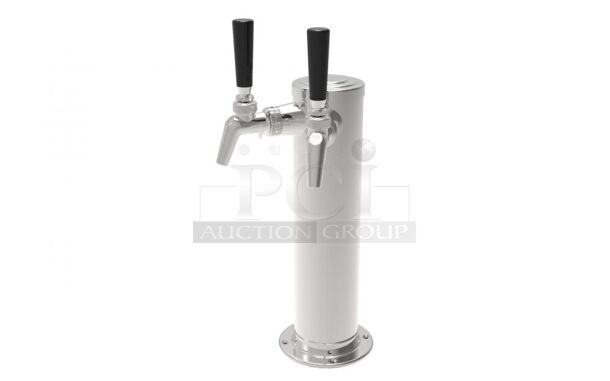 BRAND NEW IN BOX! Perlick 69526-2DA Stainless Steel Direct Draw Kegerator and Drip Tray. Stock Picture Used As Gallery - Image 1 of 8