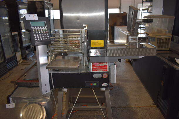 Bizerba A 404 US Stainless Steel Commercial Floor Style Meat Slicer Stacker. 120 Volts, 1 Phase. 37.5x25x57. Tested and Working! - Image 2 of 9