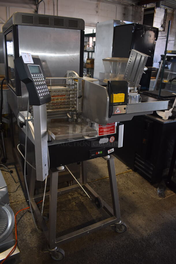 Bizerba A 404 US Stainless Steel Commercial Floor Style Meat Slicer Stacker. 120 Volts, 1 Phase. 37.5x25x57. Tested and Working! - Image 3 of 9