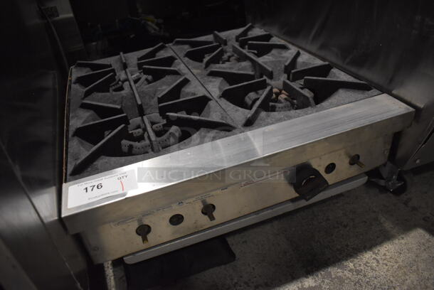 Rankin-Delux RDHP-424 Stainless Steel Commercial Countertop Natural Gas Powered 4 Burner Range. 20,000 BTU. 24x27x11 - Image 3 of 5