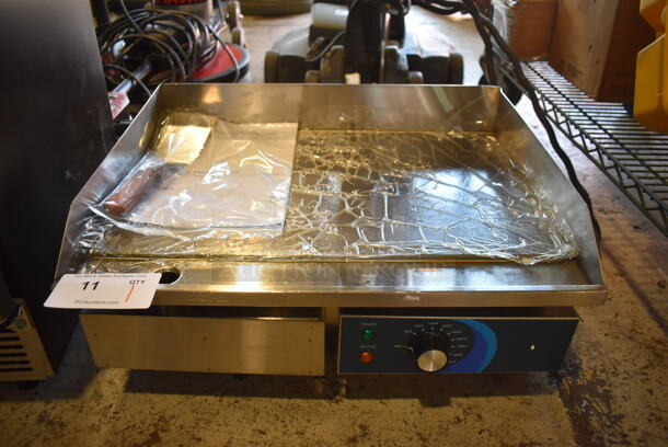 BRAND NEW SCRATCH AND DENT! 2022 Hoocoo CMEG-818 Stainless Steel Commercial Countertop Electric Powered Flat Top Griddle. 240 Volts. 22x18x10 - Image 2 of 9