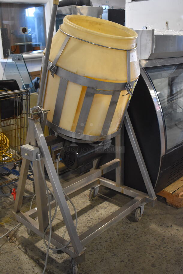 Stainless Steel Commercial Floor Style Chicken Breader on Commercial Casters. 115/230 Volts, 1 Phase. 35x33x67 - Image 2 of 6