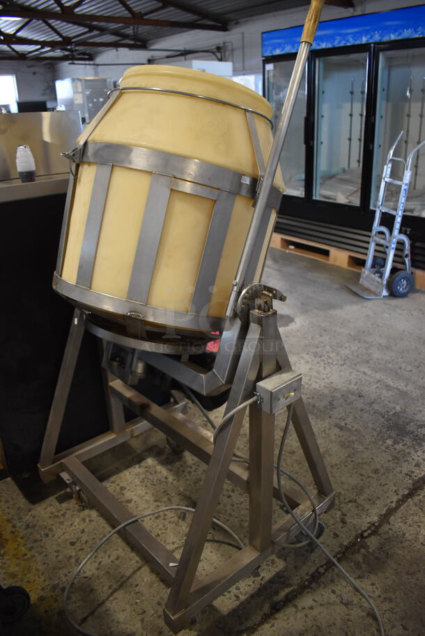 Stainless Steel Commercial Floor Style Chicken Breader on Commercial Casters. 115/230 Volts, 1 Phase. 35x33x67 - Image 4 of 6