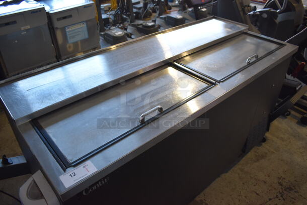 Continental CBC64 Stainless Steel Commercial Bottled Back Bar Cooler w/ 2 Sliding Lids on Commercial Casters. 115 Volts, 1 Phase. 64x28x38.5. Tested and Powers On But Does Not Get Cold - Image 2 of 7