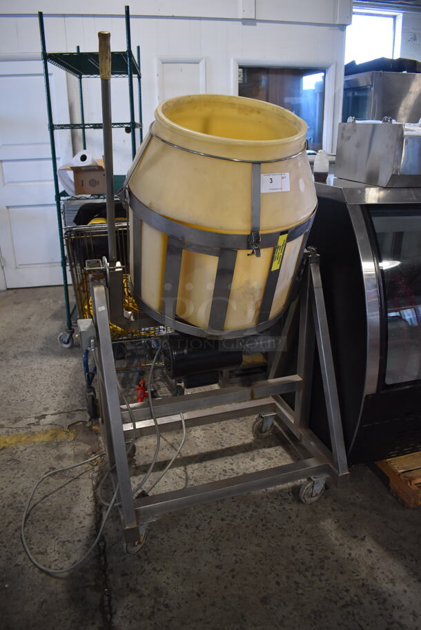 Stainless Steel Commercial Floor Style Chicken Breader on Commercial Casters. 115/230 Volts, 1 Phase. 35x33x67 - Image 6 of 6