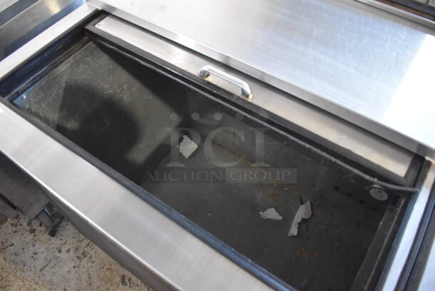 Continental CBC64 Stainless Steel Commercial Bottled Back Bar Cooler w/ 2 Sliding Lids on Commercial Casters. 115 Volts, 1 Phase. 64x28x38.5. Tested and Powers On But Does Not Get Cold - Image 7 of 7