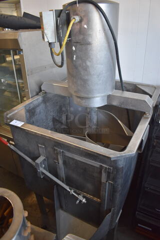 Metal Commercial Floor Style Mixer w/ Leeson SM4Series 174658.00 Flux Vector. 240 Volts, 3 Phase. 38x58x88