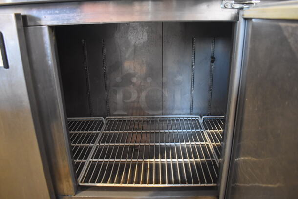 Kelvinator KCPT92.12 Stainless Steel Commercial Pizza Prep Table on Commercial Casters. 115 Volts, 1 Phase. 92x32x45. Tested and Powers On But Does Not Get Cold - Image 4 of 8