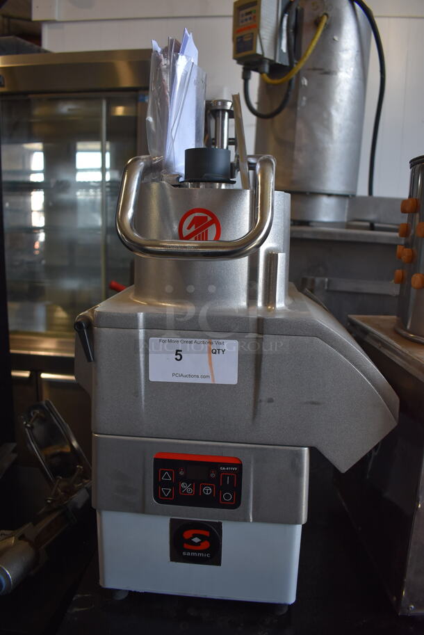 BRAND NEW! 2018 Sammic Metal Commercial Countertop Food Processor. 120 Volts, 1 Phase. 15x15x27. Tested and Working!
