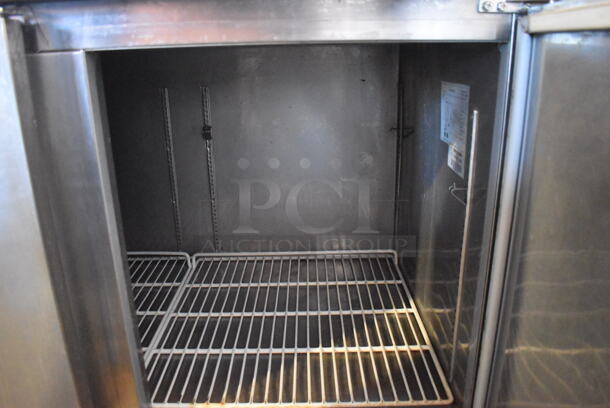 Kelvinator KCPT92.12 Stainless Steel Commercial Pizza Prep Table on Commercial Casters. 115 Volts, 1 Phase. 92x32x45. Tested and Powers On But Does Not Get Cold - Image 5 of 8