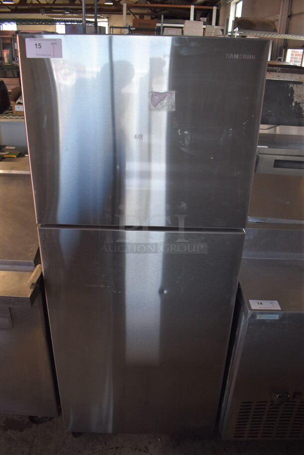 BRAND NEW SCRATCH AND DENT! Samsung RT16A6195SR Stainless Steel Cooler Freezer. 115 Volts, 1 Phase. 28x28x67. Tested and Working!