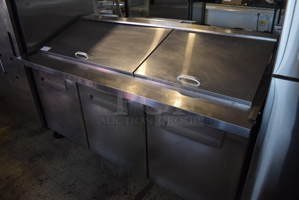 Norlake SMP72-30 Stainless Steel Commercial Sandwich Salad Prep Table Bain Marie Mega Top on Commercial Casters. 115 Volts, 1 Phase. 73x34x47. Tested and Powers On But Does Not Get Cold - Image 3 of 10