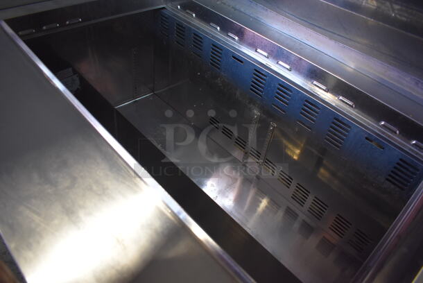 Norlake SMP72-30 Stainless Steel Commercial Sandwich Salad Prep Table Bain Marie Mega Top on Commercial Casters. 115 Volts, 1 Phase. 73x34x47. Tested and Powers On But Does Not Get Cold - Image 6 of 10