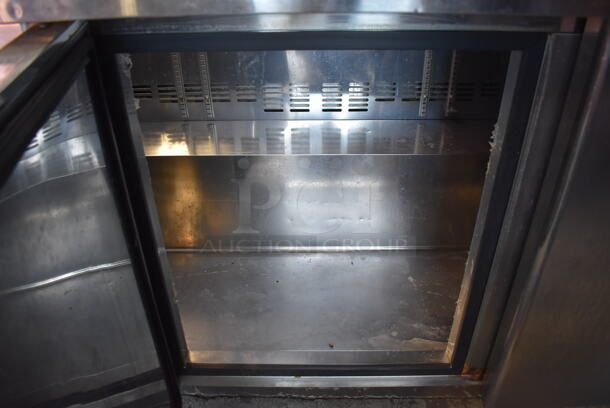 Norlake SMP72-30 Stainless Steel Commercial Sandwich Salad Prep Table Bain Marie Mega Top on Commercial Casters. 115 Volts, 1 Phase. 73x34x47. Tested and Powers On But Does Not Get Cold - Image 9 of 10