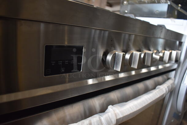 BRAND NEW SCRATCH AND DENT! KoolMore KM-FR36GL-SS Stainless Steel Commercial Gas Powered 5 Burner Range w/ Oven. 35x22x30 - Image 3 of 9