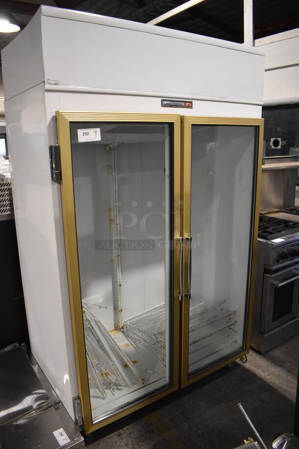 Kelvinator Metal Commercial 2 Door Reach In Cooler or Freezer Merchandiser. 51x34x84. Tested and Working!