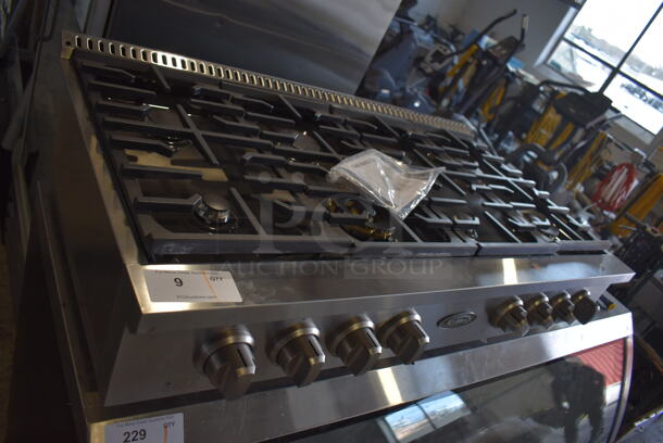 BRAND NEW SCRATCH AND DENT! KoolMore KM-HGRT48-SS Stainless Steel Commercial Countertop Gas Powered 8 Burner Range. 48x26x8 - Image 4 of 5