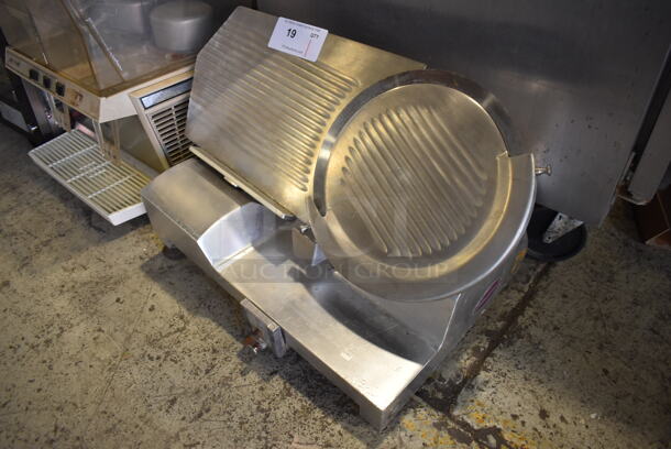 Fleetwood 412 Stainless Steel Commercial Countertop Meat Slicer. 115 Volts, 1 Phase. 25x16x16. Cannot Test - Unit Needs New Power Cord - Image 2 of 7