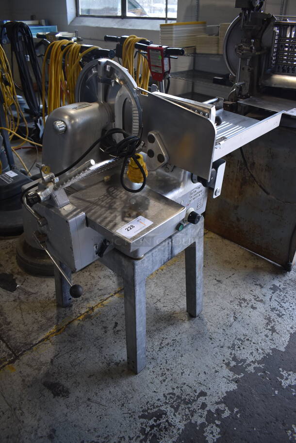 Bizerba Metal Commercial Countertop Meat Slicer Stacker on Metal Stand. 208 Volts, 1 Phase. 38x26x46 - Image 3 of 7