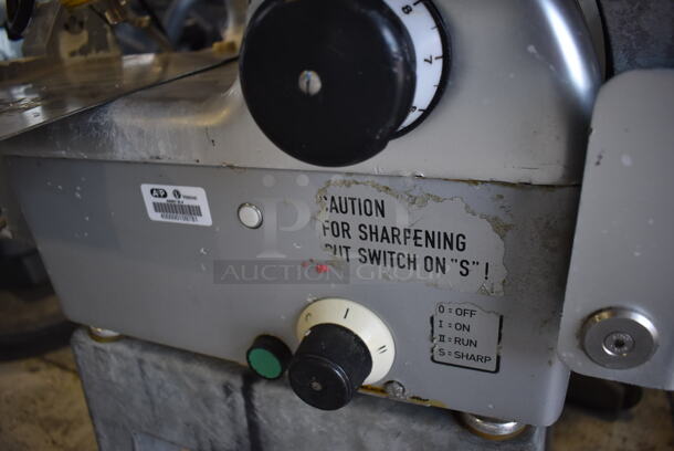 Bizerba Metal Commercial Countertop Meat Slicer Stacker on Metal Stand. 208 Volts, 1 Phase. 38x26x46 - Image 5 of 7