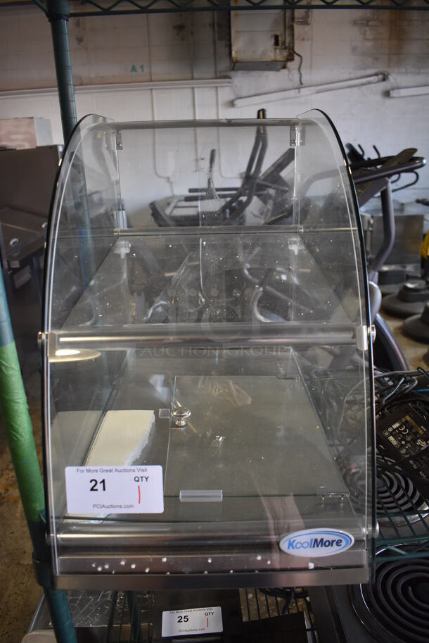 BRAND NEW SCRATCH AND DENT! KoolMore Stainless Steel Commercial Countertop Dry Display Case Merchandiser. 14x24x20 - Image 1 of 3