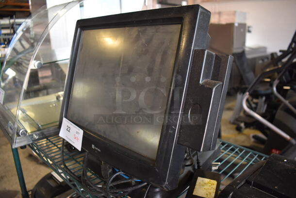 First Data 15" POS Monitor w/ Posiflex PP8000 Receipt Printer  - Image 5 of 5