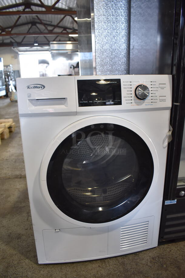 BRAND NEW SCRATCH AND DENT! KoolMore FLD-5CWHP Metal Front Load Dryer. 120/240 Volts, 1 Phase. 