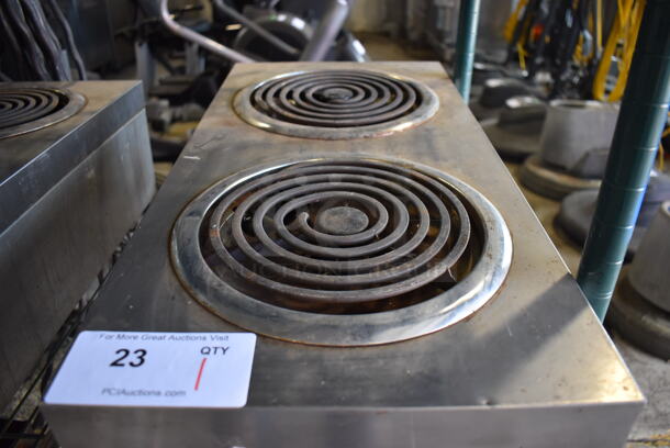 Star 502 Stainless Steel Commercial Countertop Electric Powered 2 Burner Range. 208/240 Volts, 1 Phase. 12x24x7.5 - Image 3 of 6