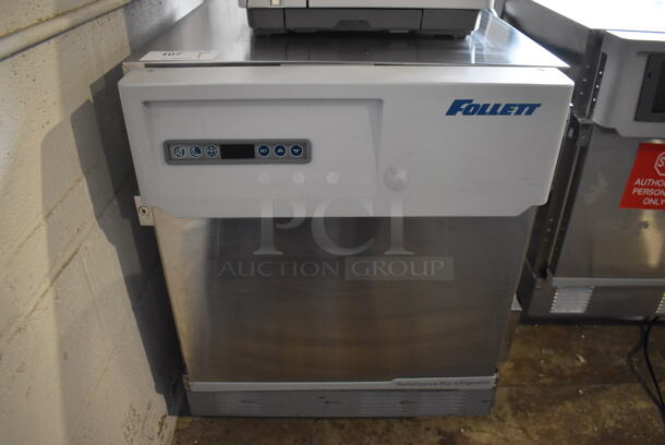 2020 Follett REF4P-0R-00-00 Stainless Steel Commercial Single Door Undercounter Performance Plus Cooler. 115 Volts, 1 Phase. 24x27x32. Tested and Working!