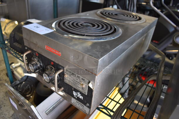 Star 502 Stainless Steel Commercial Countertop Electric Powered 2 Burner Range. 208/240 Volts, 1 Phase. 12x24x7.5 - Image 4 of 6