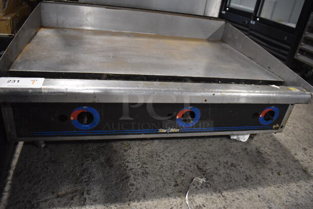 Star Max Stainless Steel Commercial Countertop Natural Gas Powered Flat Top Griddle. 36x30x12 - Image 4 of 5