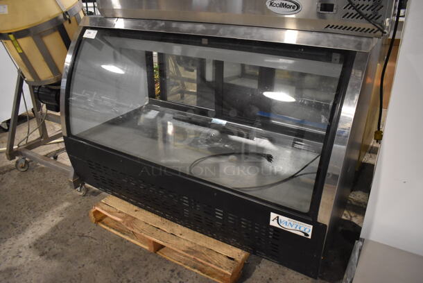 Avantco 178DLC64HCB Stainless Steel Commercial Floor Style Deli Display Case Merchandiser. 115 Volts, 1 Phase. 64x23x48. Tested and Powers On But Does Not Get Cold