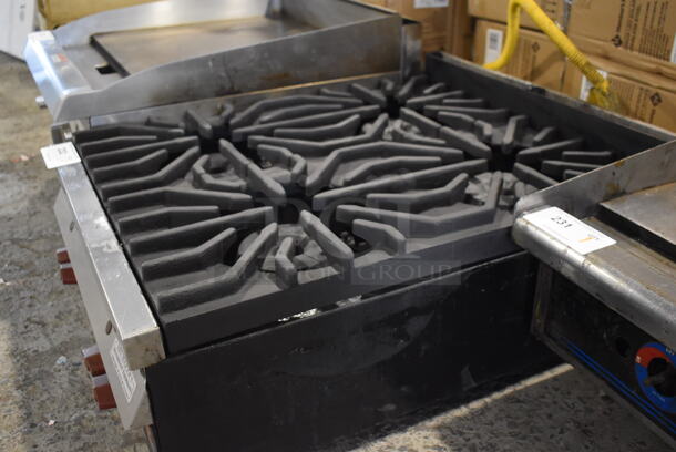 Wolf Regency Stainless Steel Commercial Countertop Natural Gas Powered 4 Burner Range. 24x32x10 - Image 6 of 6